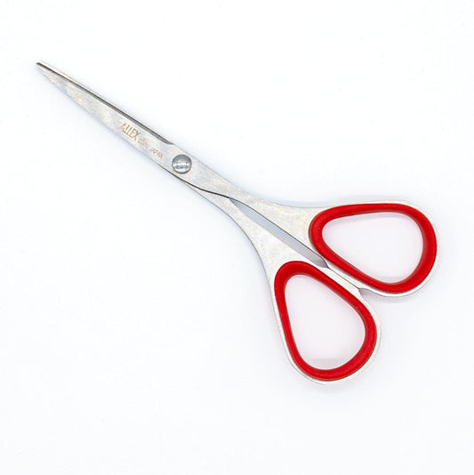 Small 4" Slim Blade Scissors Red- High-carbon Stainless Steel