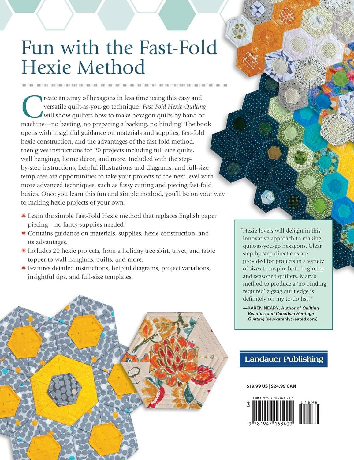 Fast-Fold Hexie Quilting - A Quick & Easy Technique