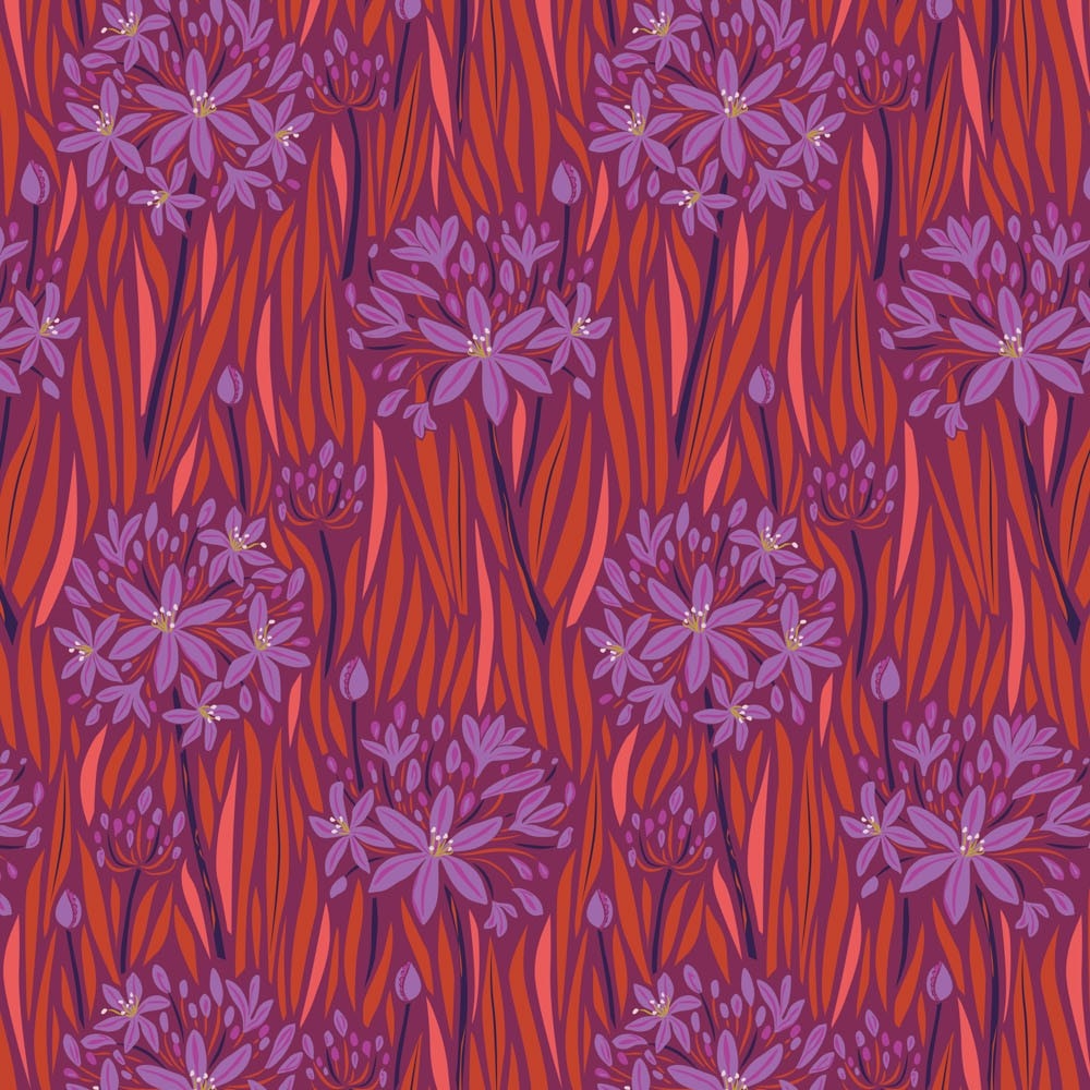 Agapantha, Warm- Wandering Eye Collection by Kathy Doughty