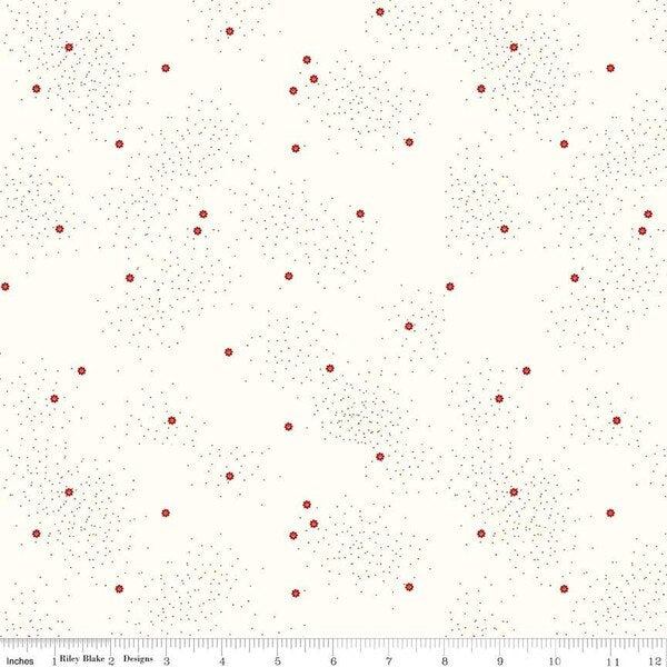 Dainty Daisy on Cloud Barn Red