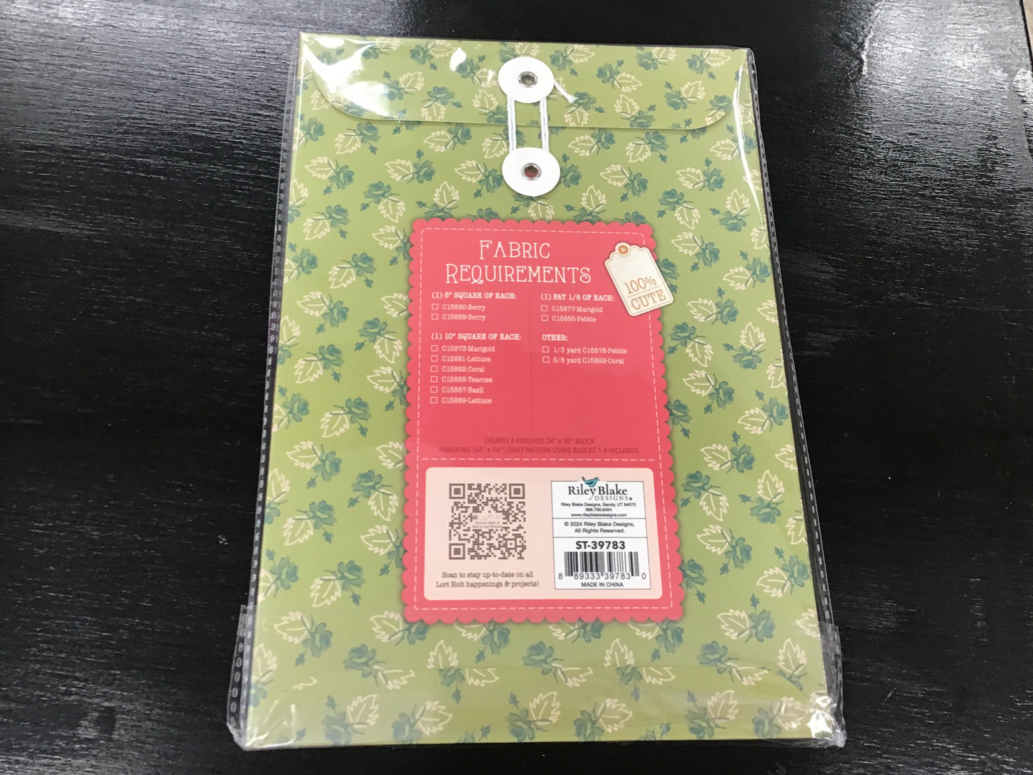 Lori Holt Piece & Plenty Quilt Seeds Flower Basket No. 4