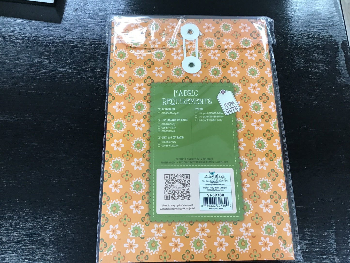 Lori Holt Piece & Plenty Quilt Seeds Flower Basket No. 1