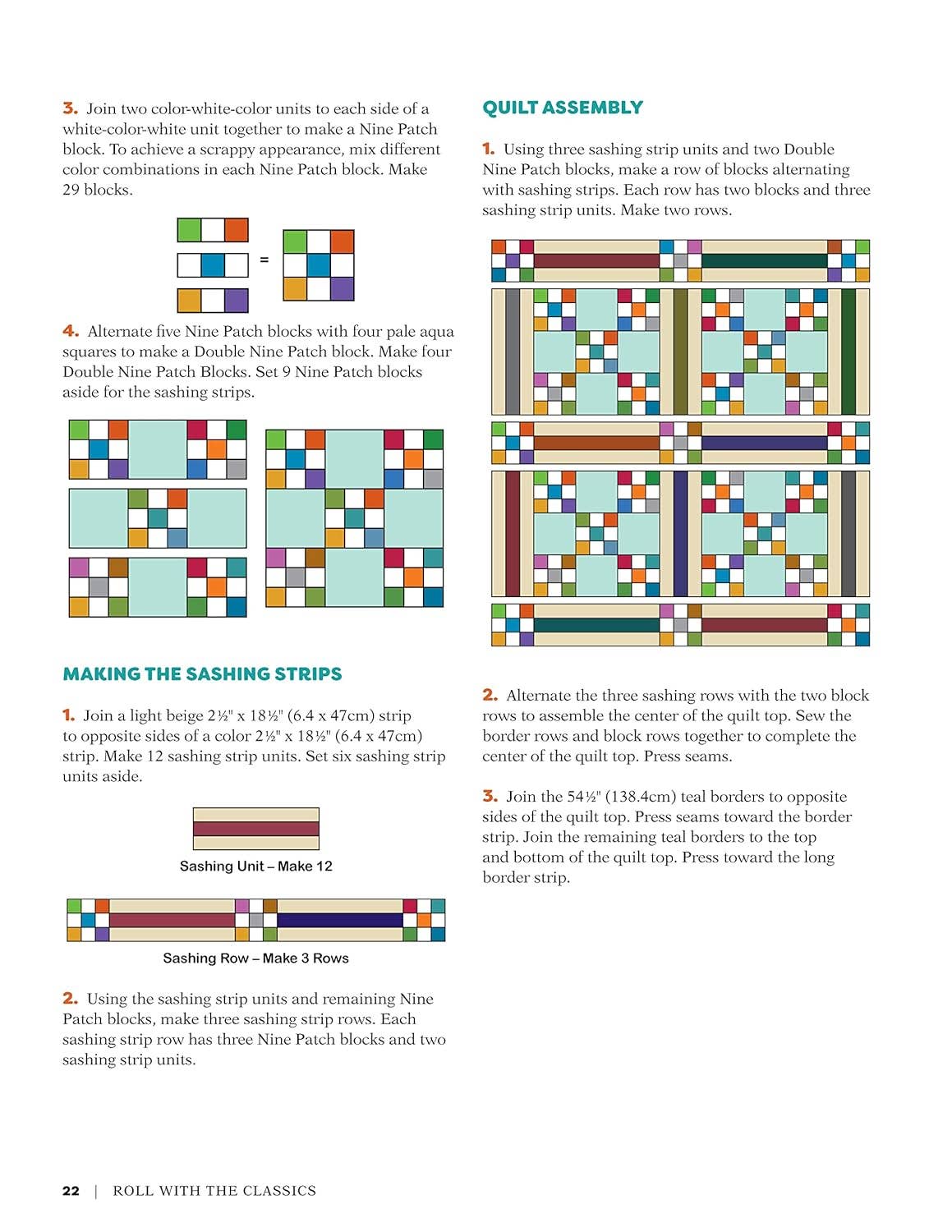 Roll with the Classics - 14 Quilt Patterns with Jelly Rolls