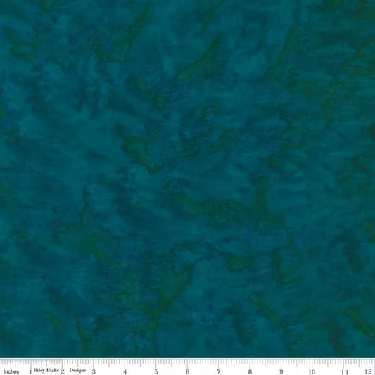 Expressions Batiks Hand-Dyes Teal Waterfall