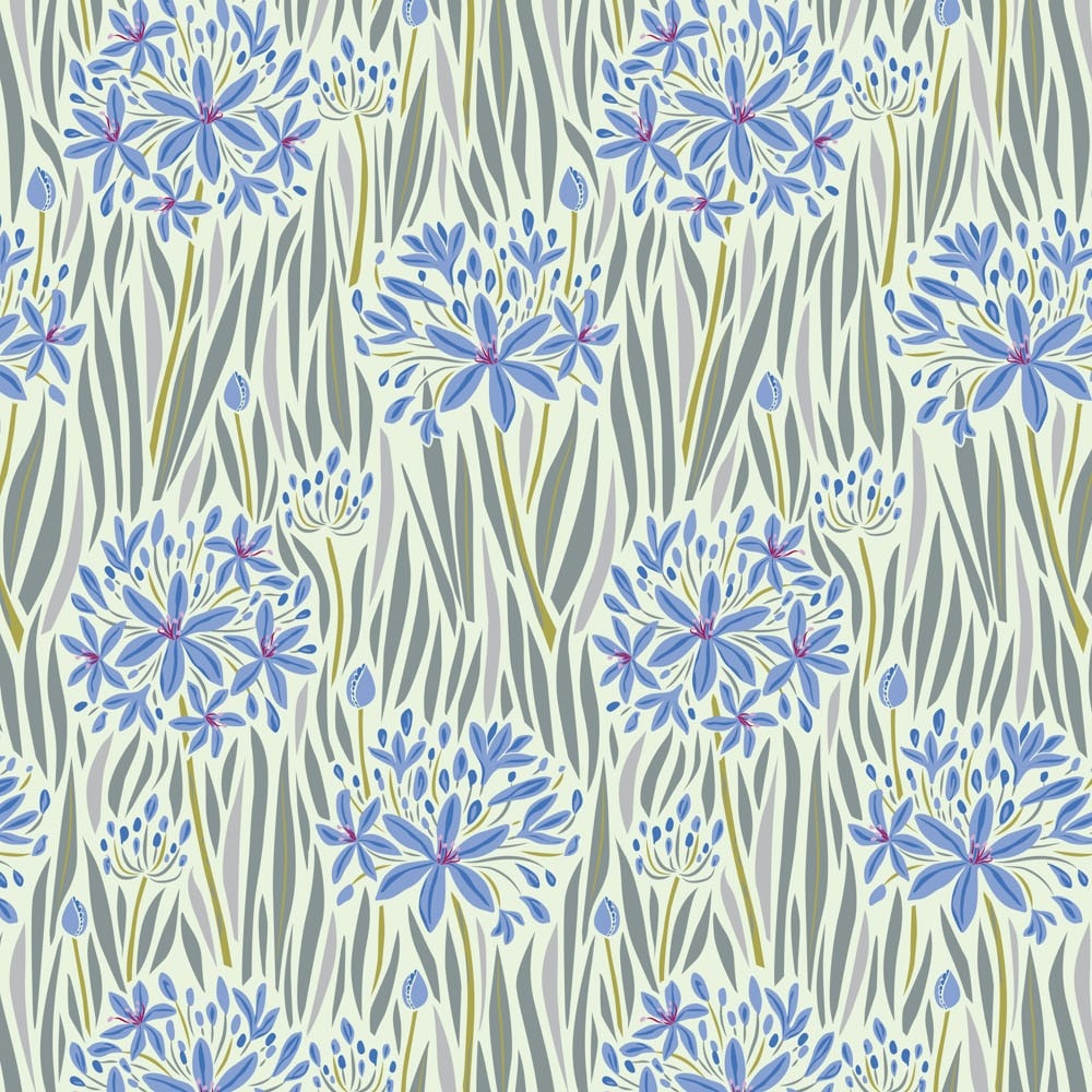 Agapantha Cool- Wandering Eye Collection by Kathy Doughty