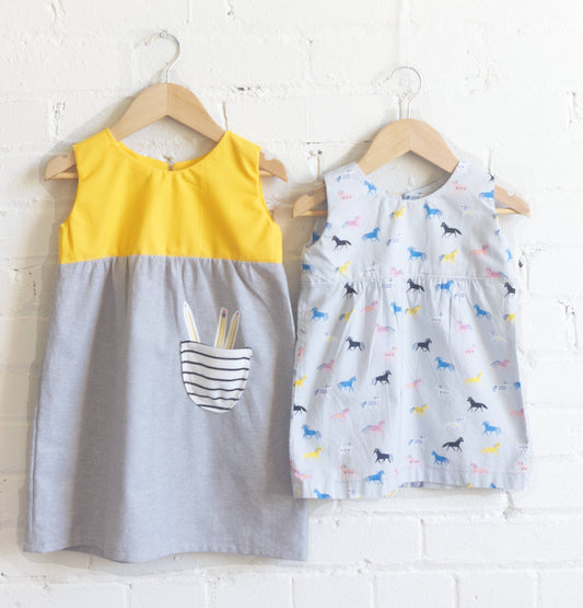 Pencil Dress Sewing Pattern with Pencil Iron On Decals