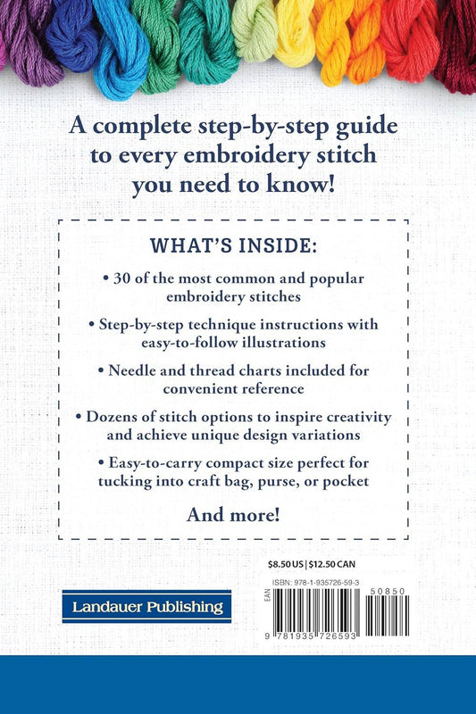 Hand Embroidery Stitches At-A-Glance - Carry-Along Guide