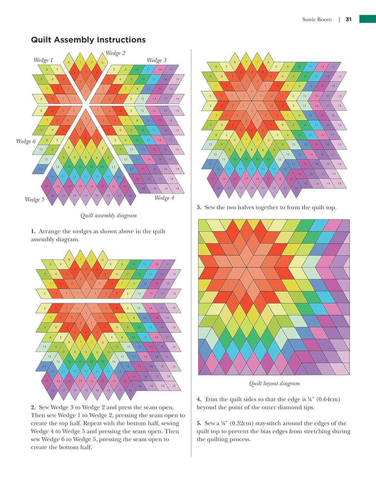 Fat Quarter Patchwork Quilts - 12 Beginner Patterns
