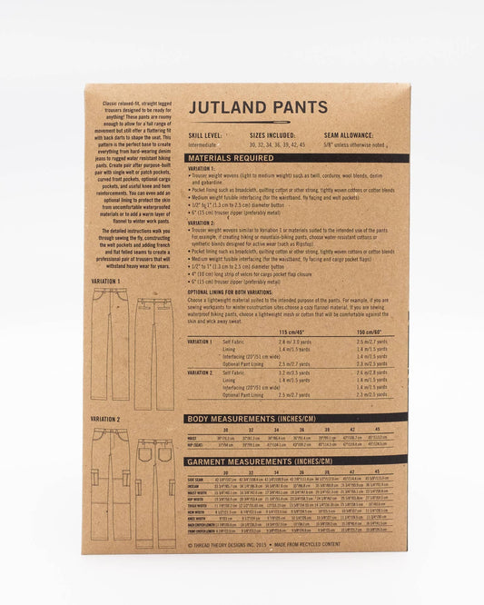 Jutland Pants Tissue Sewing Pattern