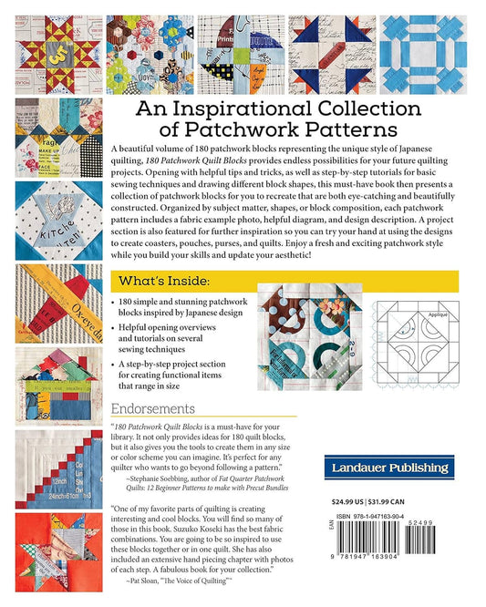 180 Patchwork Quilt Blocks - Experimenting with Styles
