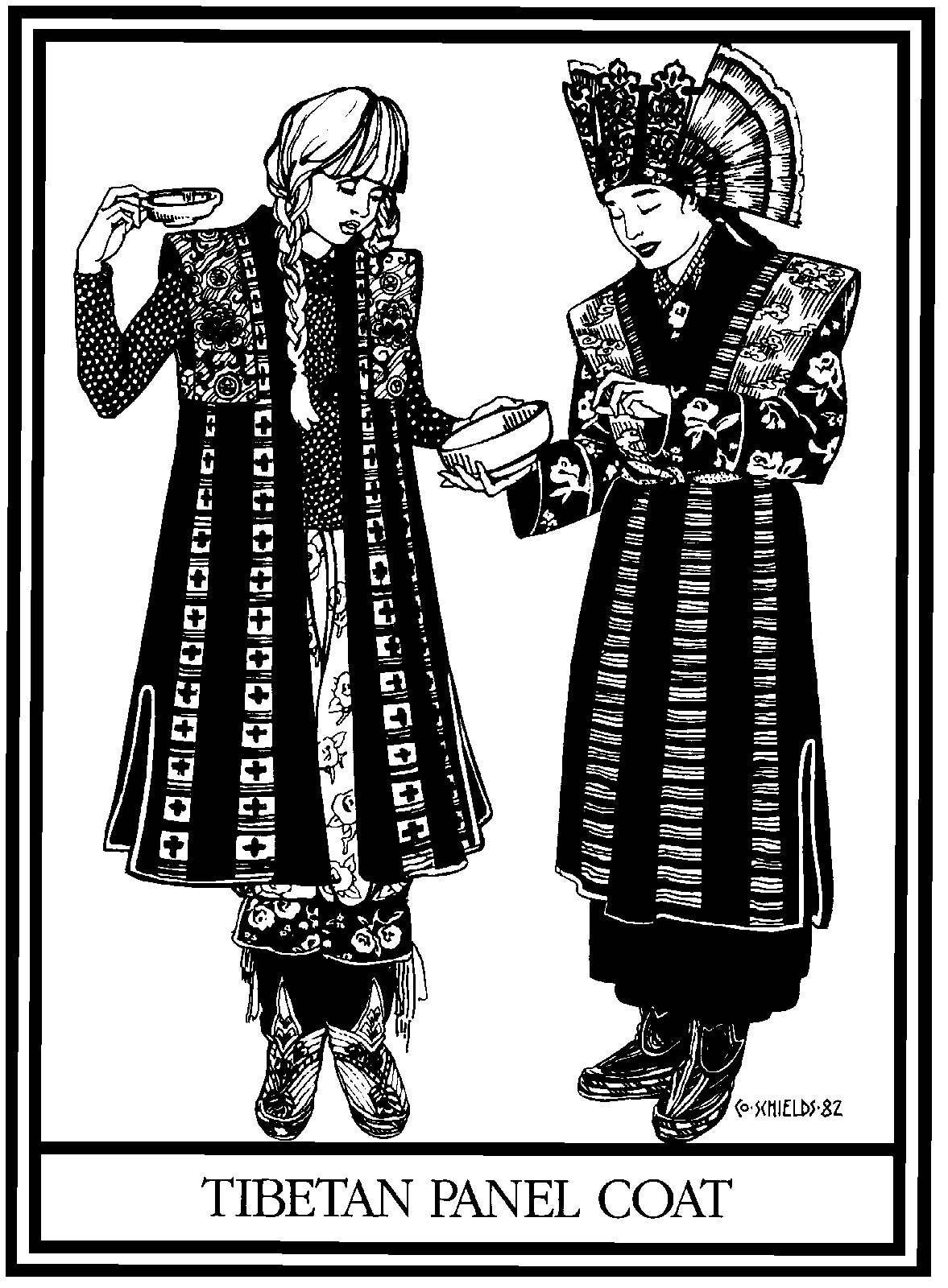 118 Tibetan Panel Coat - Sewing Pattern