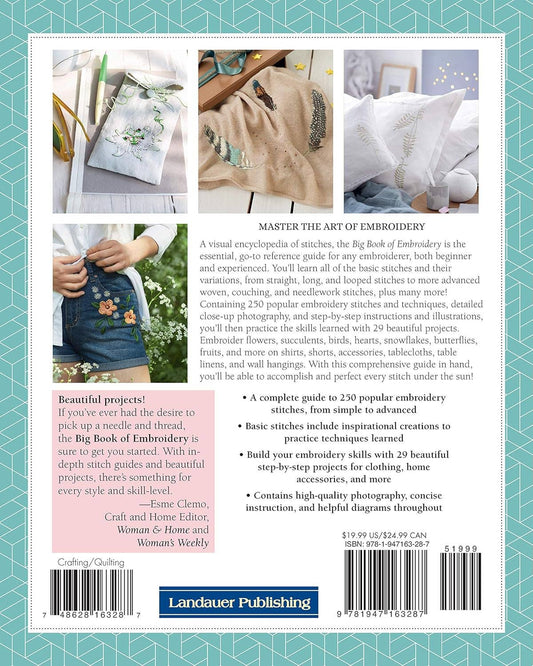The Big Book of Embroidery - 250 Stitches & 29 Projects