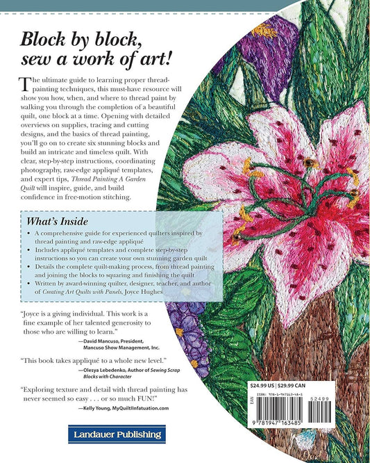 Thread Painting a Garden Quilt - A Step-by-Step Guide