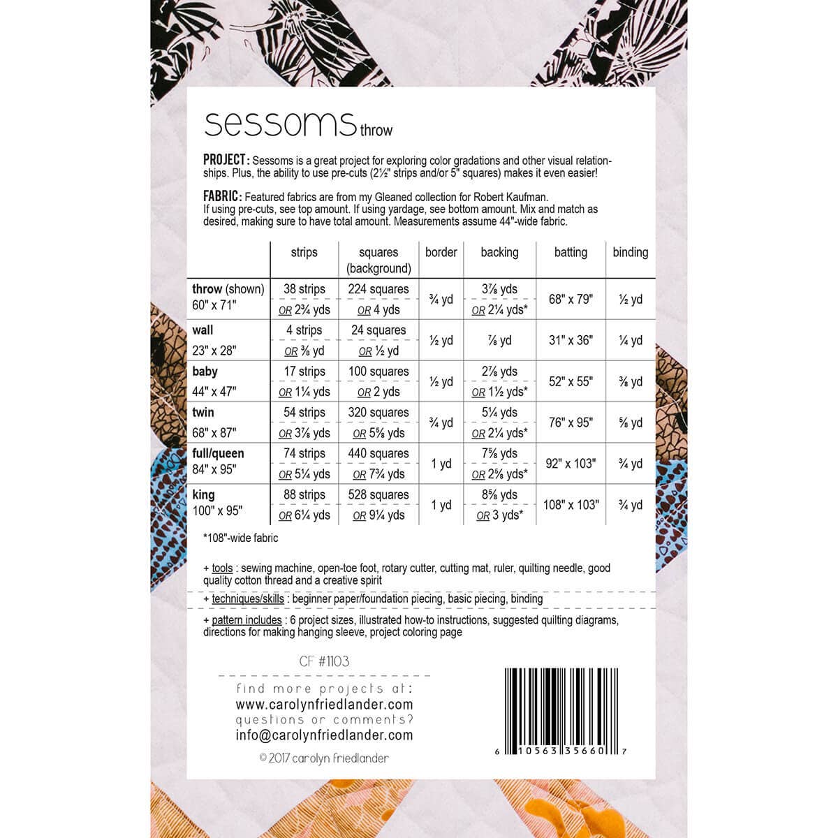 Sessoms Throw Pattern