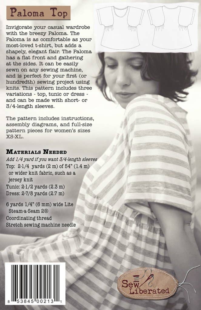 Paloma Top, Tunic & Dress Sewing Pattern