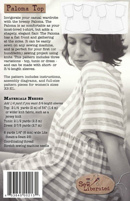 Paloma Top, Tunic & Dress Sewing Pattern