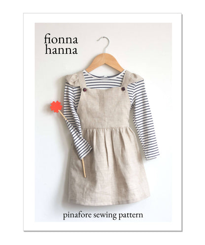 Pinafore Ruffle Dress Sewing Pattern for Girls