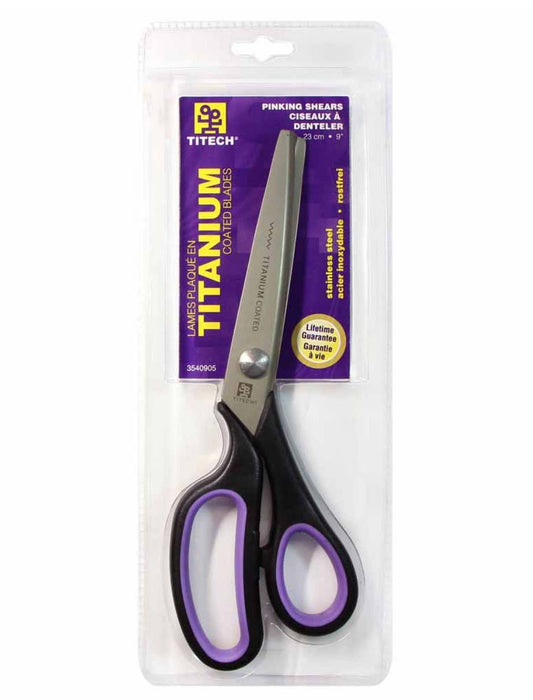 Titech Titanium-Coated Pinking Shears for Sewing & Crafting