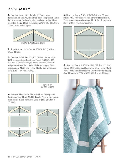Color Block Quilt Making -12 Quick and Easy Statement Pieces