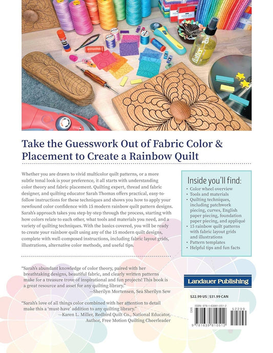 Rainbow Quilt - Color Method - 15 Modern Patterns