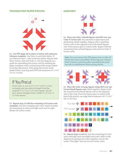 Rainbow Quilt - Color Method - 15 Modern Patterns