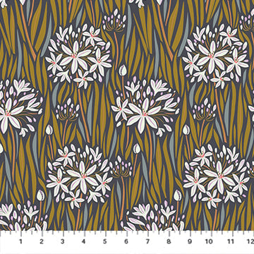 Agapantha Neutral- Wandering Eye Collection by Kathy Doughty