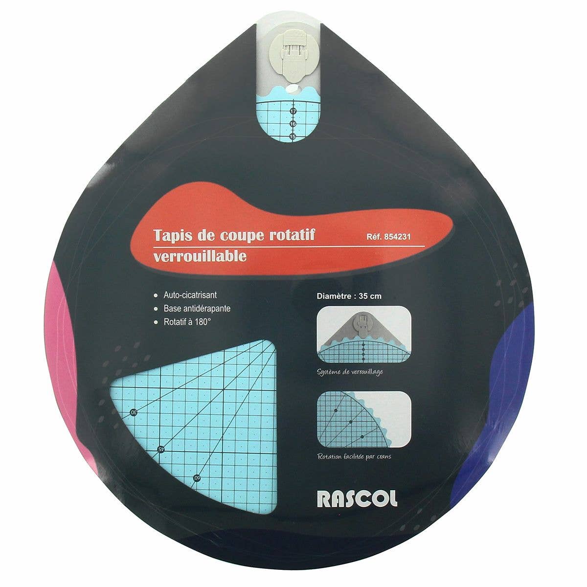 35 cm rotating self-healing cutting mat