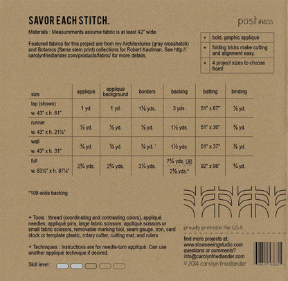 Post Quilt Pattern