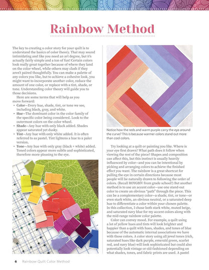 Rainbow Quilt - Color Method - 15 Modern Patterns