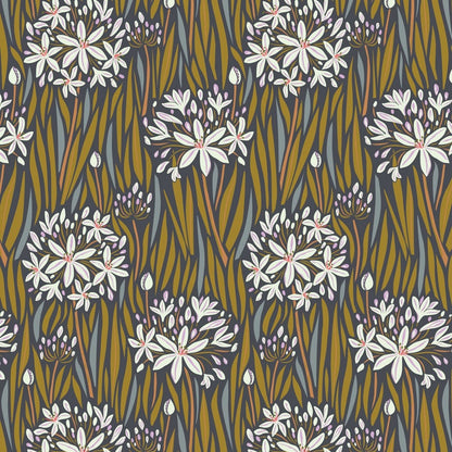 Agapantha Neutral- Wandering Eye Collection by Kathy Doughty