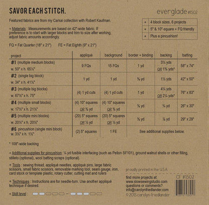 Everglade Quilt Pattern