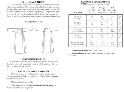 101 Gaza Dress - Sewing Pattern