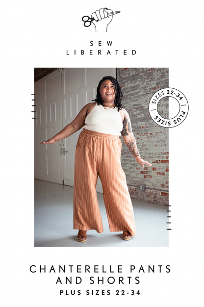 Chanterelle Pants and Shorts Printed Pattern Sizes 22-34