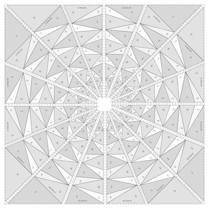 Arabesque - Geometric Quilt Pattern