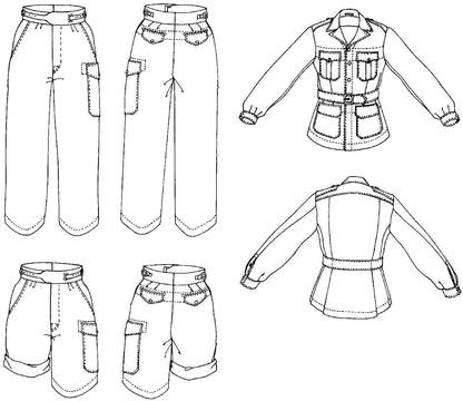 130 Australian Bush Outfit - Sewing Pattern
