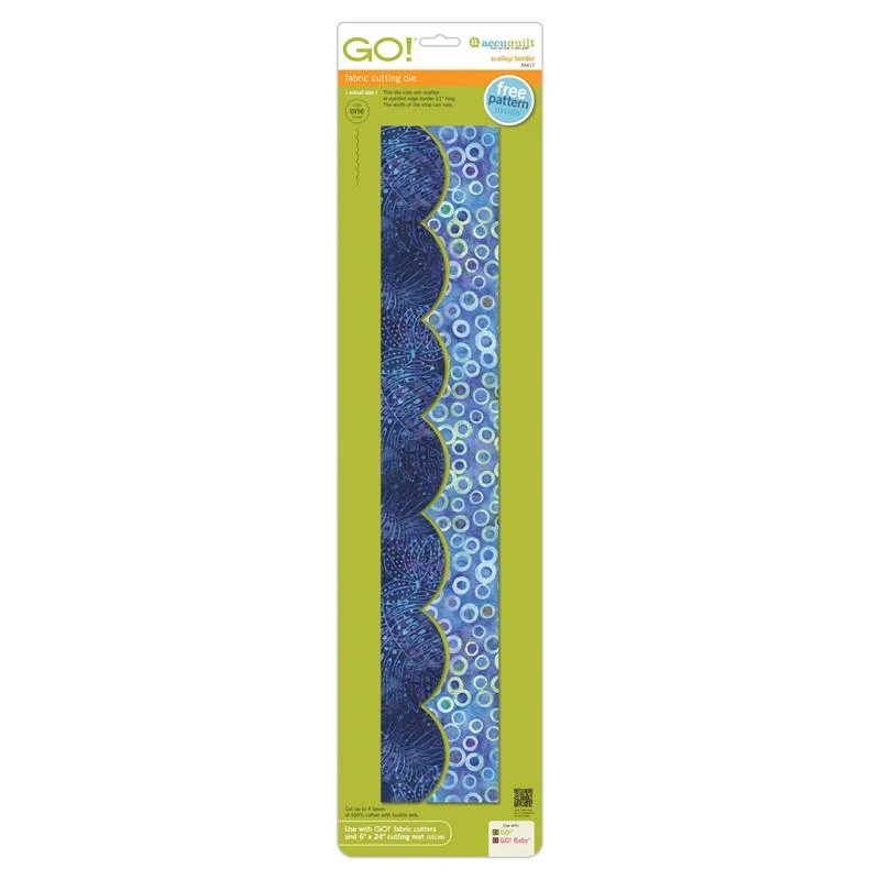 AccuQuilt Go! Die Scallop Border 55417