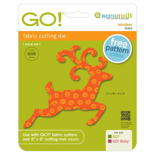 AccuQuilt Go! Die Reindeer 55353