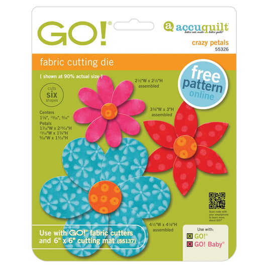 AccuQuilt GO! Crazy Petals Die - 55326