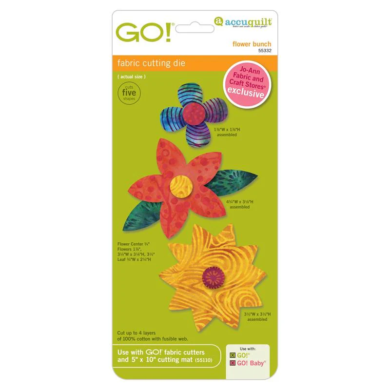 AccuQuilt GO! Die Flower Bunch 55332