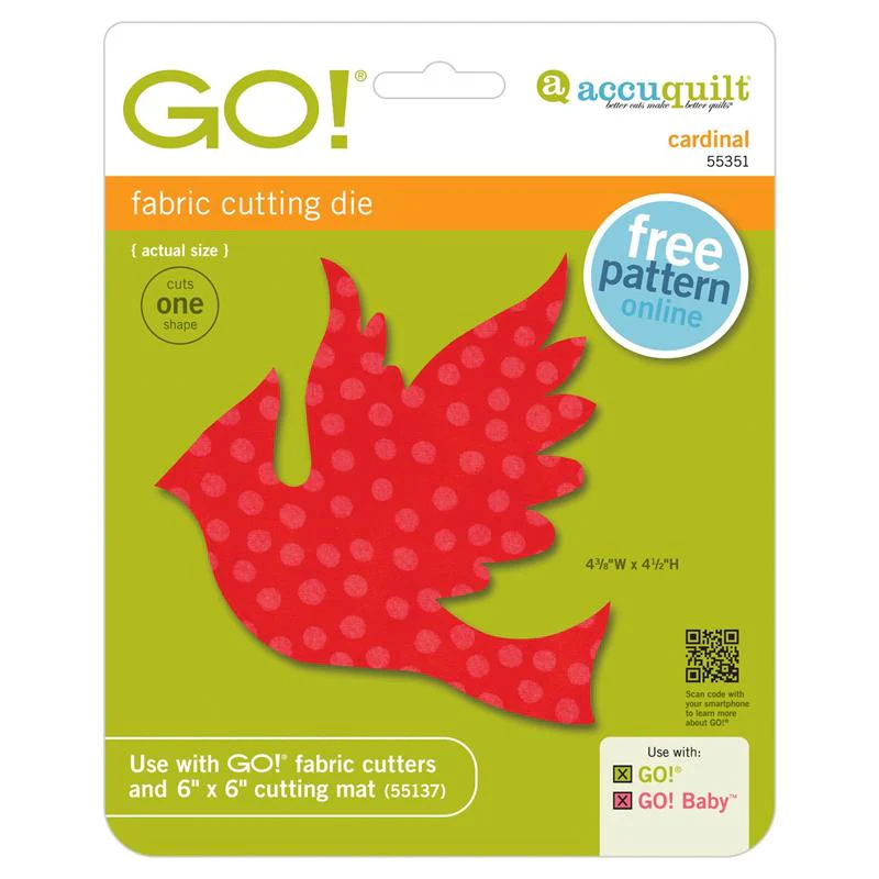 AccuQuilt Go! Die Cardinal 55351
