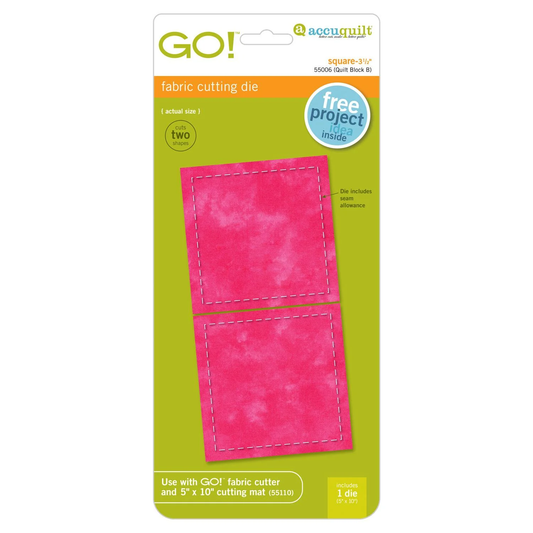 AccuQuilt GO! Square-3 1/2" (3 " Finished) 55006