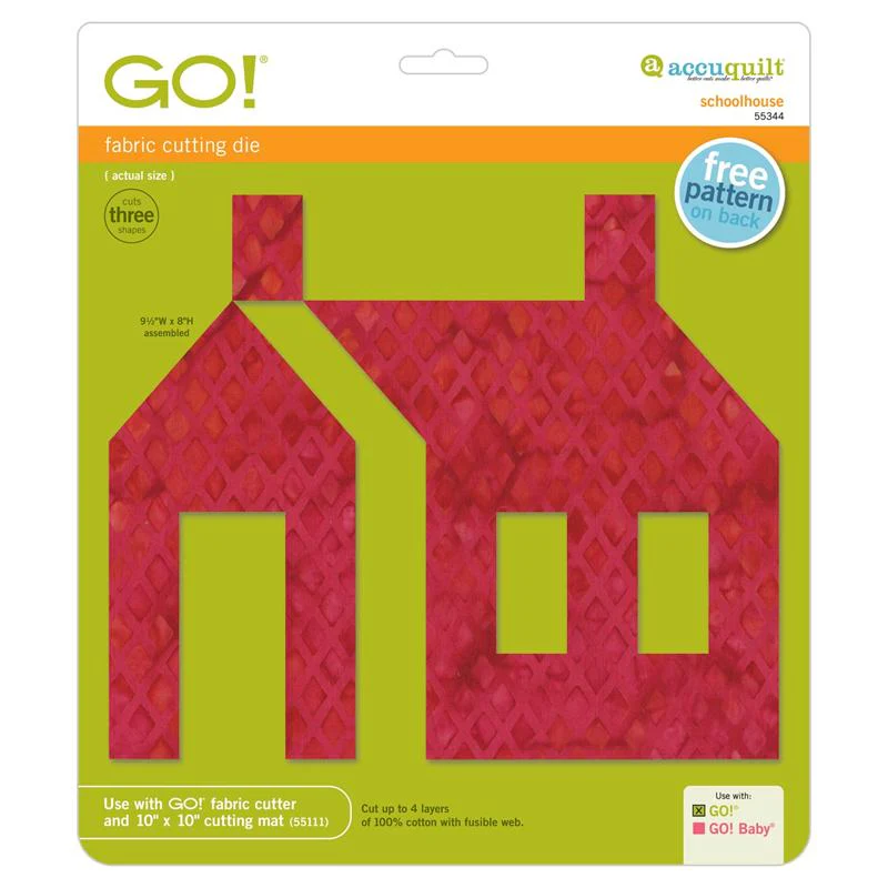 AccuQuilt GO! Die Schoolhouse 55344