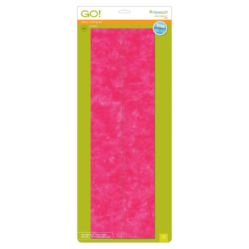 AccuQuilt GO! Die Strip Cutter-3 1/2" (3" Finished) 2 Strips 55032