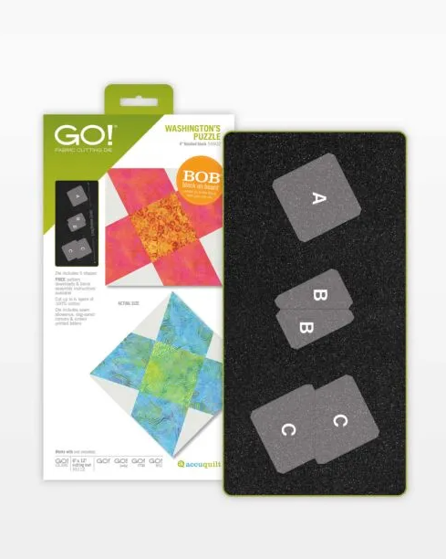 AccuQuilt GO! Washington's Puzzle-4" Finished Die #55602