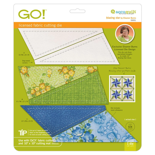 AccuQuilt GO! Blazing Star 6in 55051